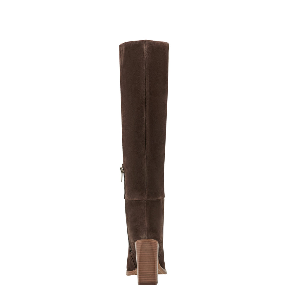 Marc Fisher Lannie Dress Boot | Dark Brown Suede