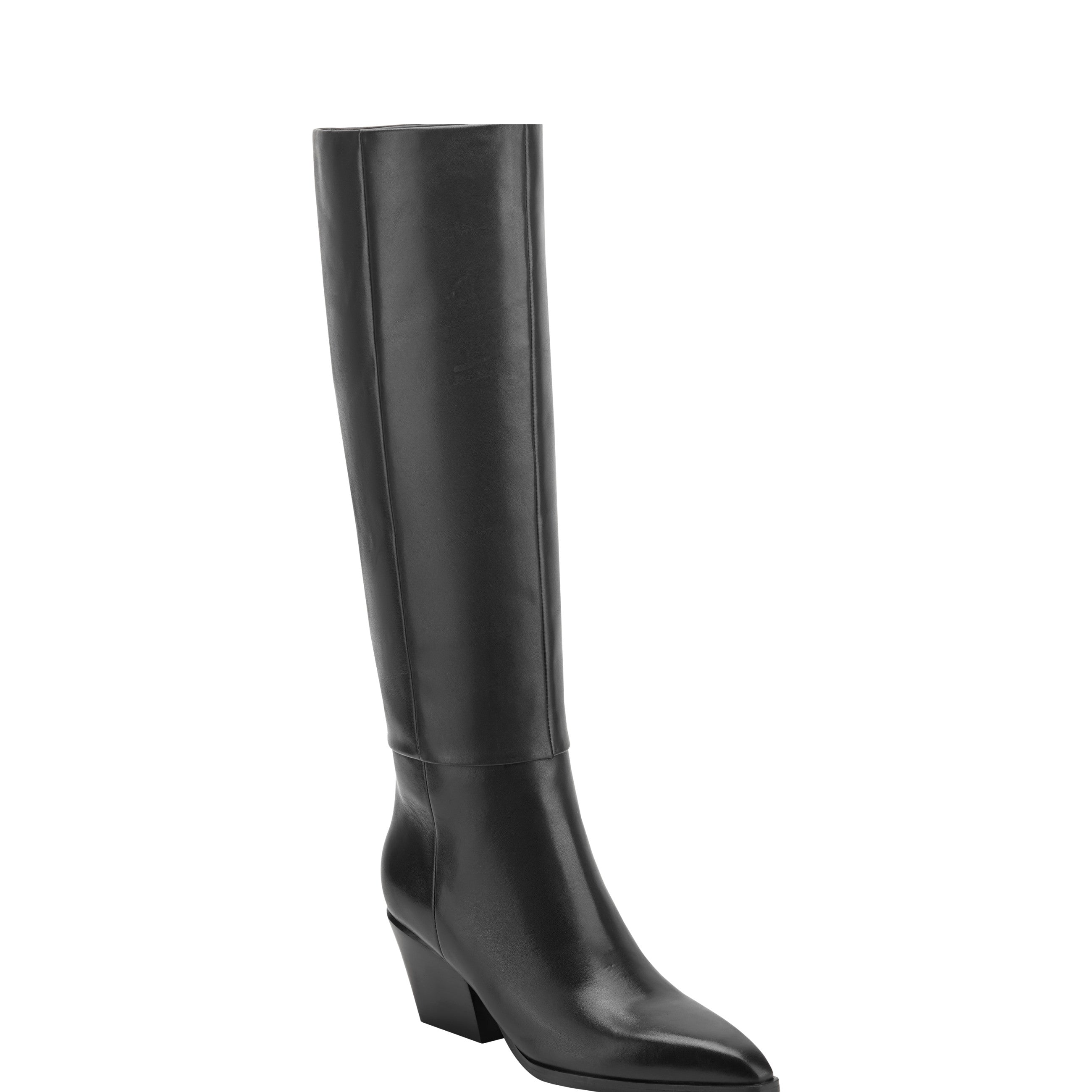 Marc Fisher Tarrie Block Heel Boot | Black Leather