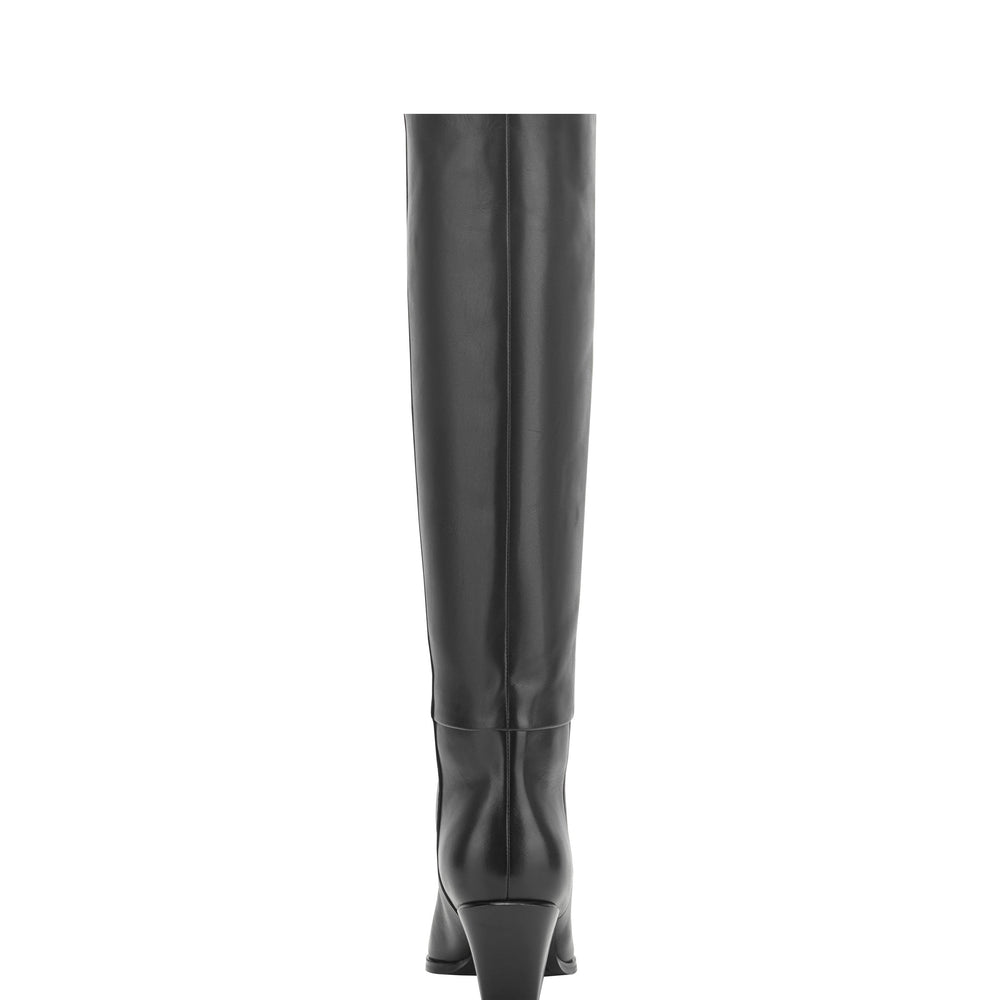 Marc Fisher Tarrie Block Heel Boot | Black Leather