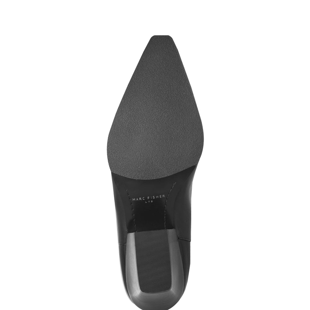 Marc Fisher Tarrie Block Heel Boot | Black Leather
