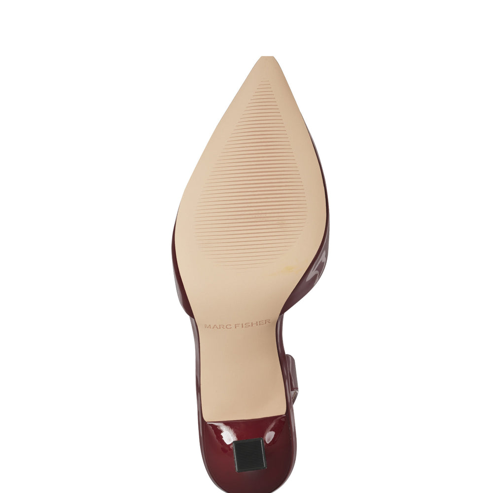Marc Fisher Hadya Slingback Pump | Dark Red Patent