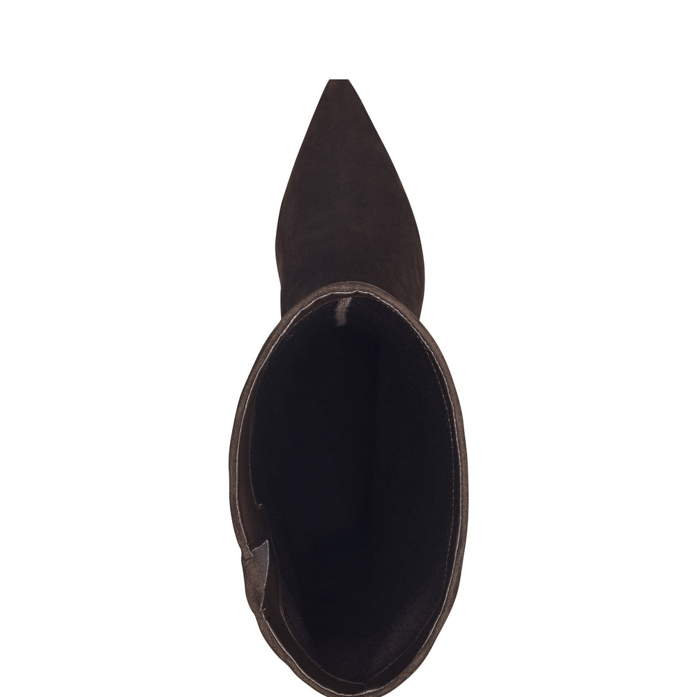 Marc Fisher Sabrina Wide Calf Boot | Dark Brown Suede