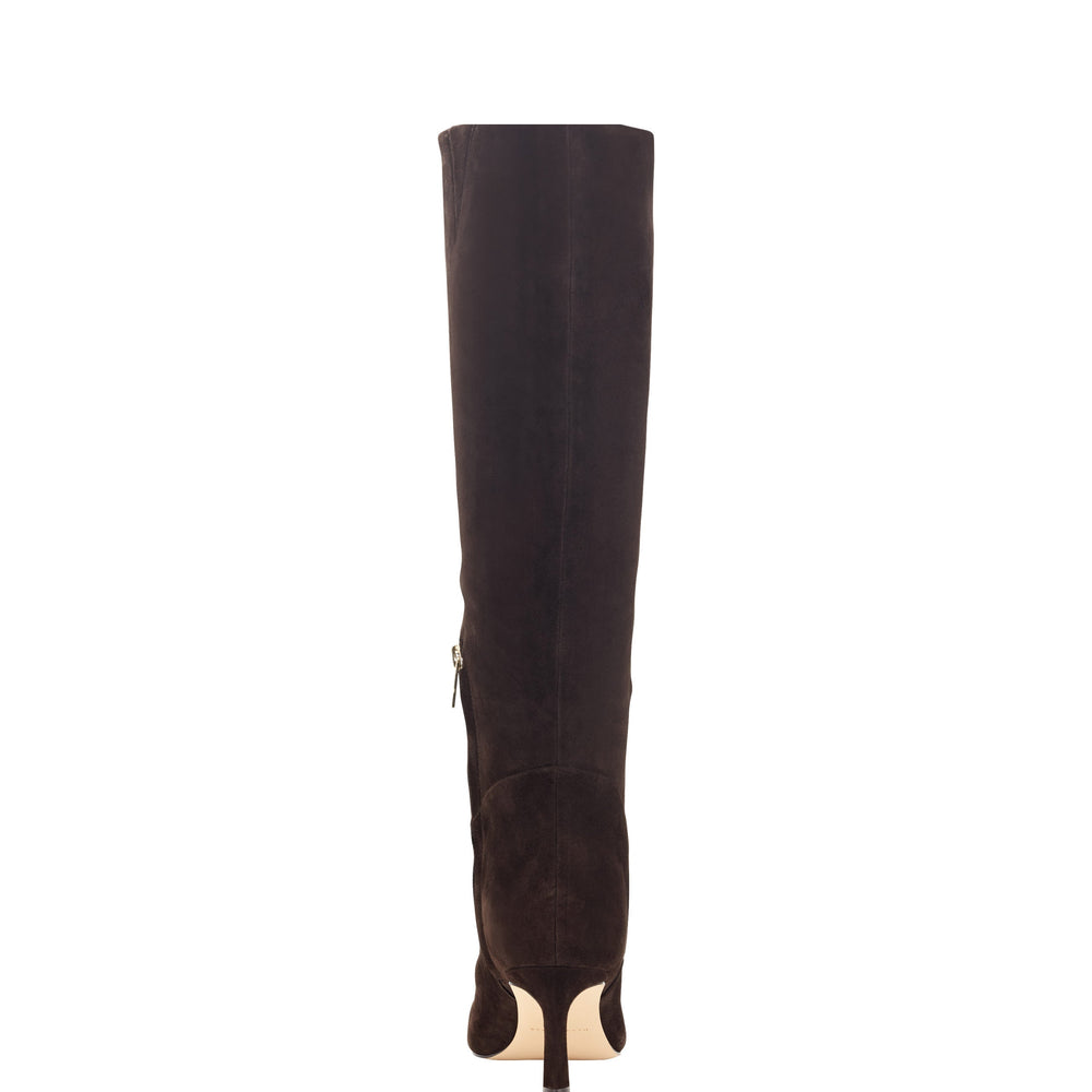 Marc Fisher Sabrina Wide Calf Boot | Dark Brown Suede
