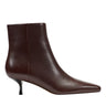 Marc Fisher Kiona Kitten Heel Ankle Bootie | Dark Brown Leather